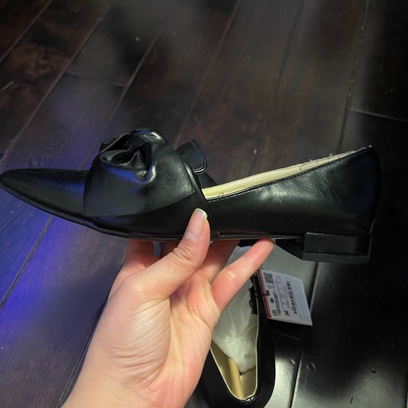 NWT Zara faux leather loafers/flats - Picture 4 of 5